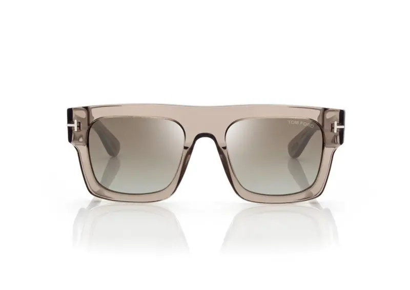 FAUSTO SUNGLASSES LIGHT BROWN/ GREEN MIRROR online