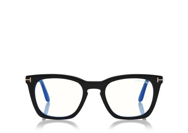 BLUE BLOCK SQUARE OPTICALS BLACK online