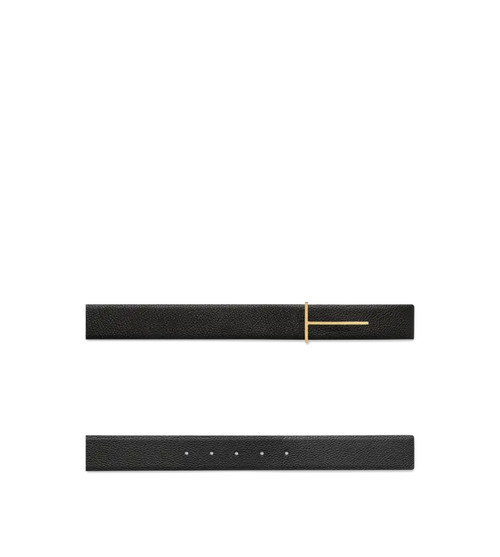 GRAIN LEATHER SLIM T REVERSIBLE BELT BROWN+BLACK online