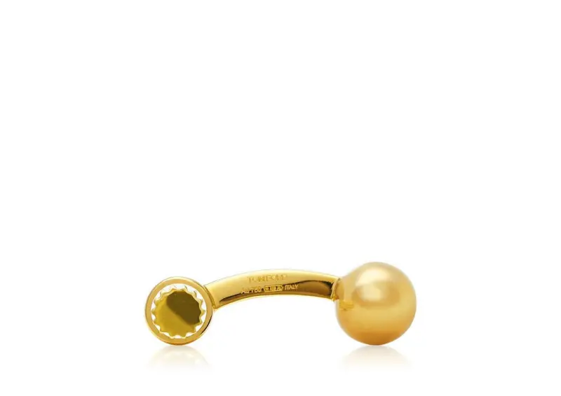 STRIPED T CUFFLINKS GOLD online