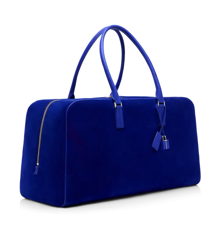 SUEDE BOWLING BAG ELECTRIC PURPLE online