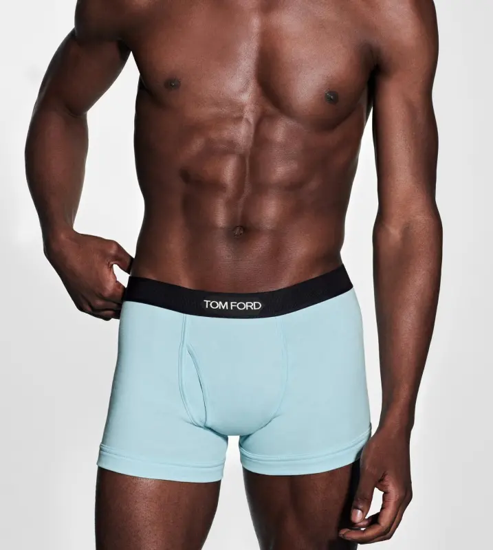 COTTON BOXER BRIEFS ARCTIC BLUE online