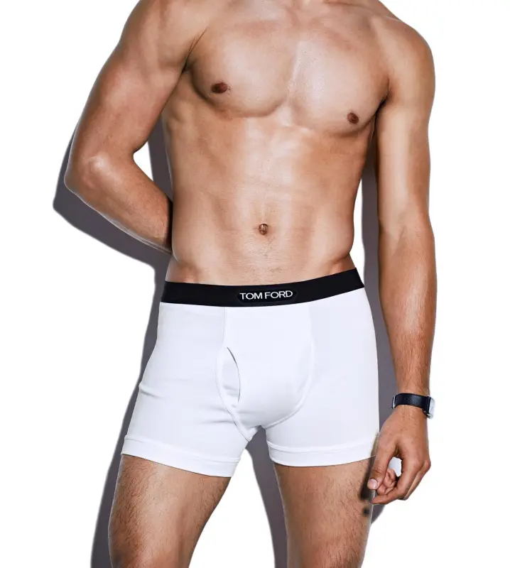 COTTON BOXER BRIEFS TWO PACK WHITE online