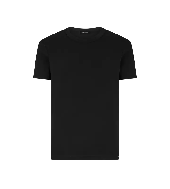 COTTON CREWNECK T-SHIRT BLACK online