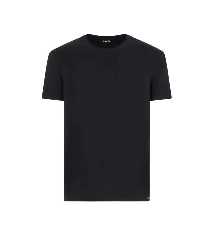 COTTON MODAL CREWNECK T-SHIRT BLACK online