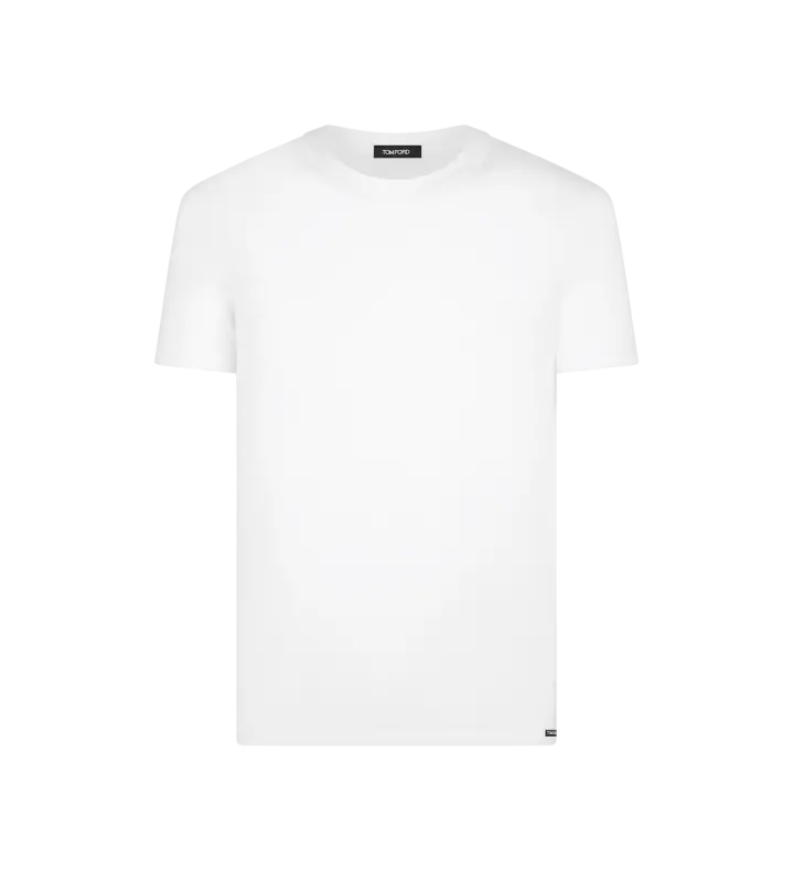 COTTON MODAL CREWNECK T-SHIRT WHITE online