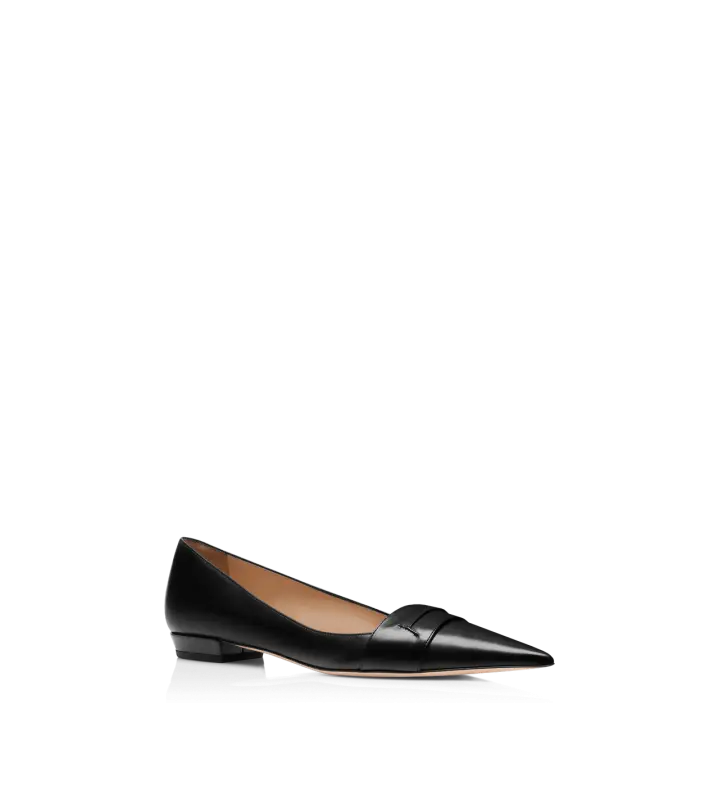 LEATHER EVA BALLERINA BLACK online