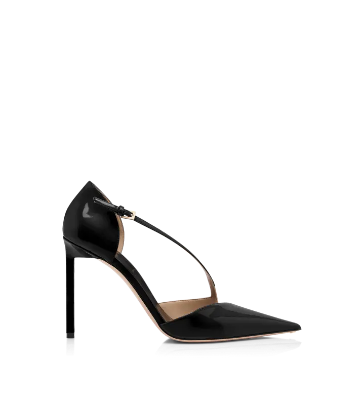 PATENT LEATHER ASYMMETRIC PUMP online